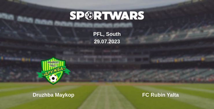 Druzhba Maykop — FC Rubin Yalta watch online for free 29.07.2023