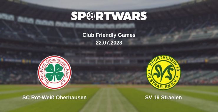 SC Rot-Weiß Oberhausen — SV 19 Straelen watch online for free 22.07.2023