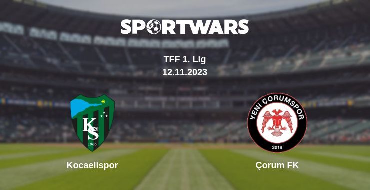 Kocaelispor — Çorum FK watch online for free 12.11.2023