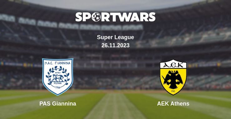 PAS Giannina — AEK Athens, where to watch online broadcast