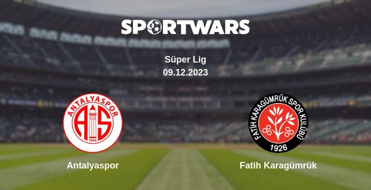 Antalyaspor — Fatih Karagümrük watch online for free 09.12.2023