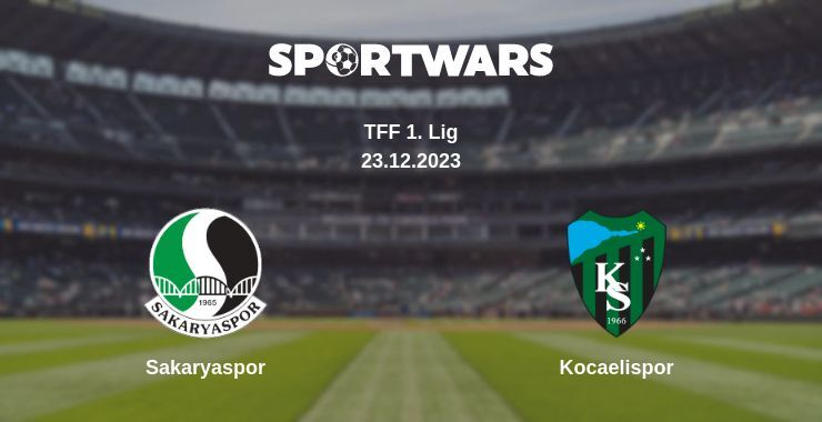 Sakaryaspor — Kocaelispor watch online for free 23.12.2023