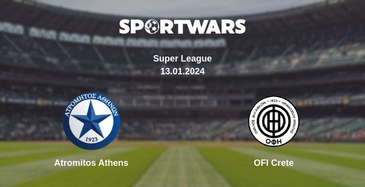 Atromitos Athens — OFI Crete watch online for free 13.01.2024