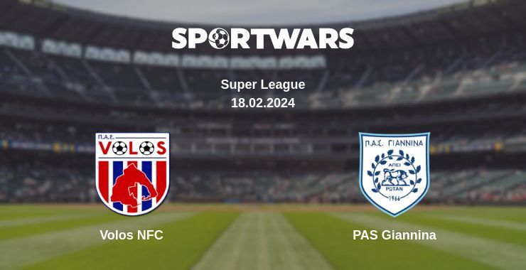 Volos NFC — PAS Giannina watch online for free 18.02.2024