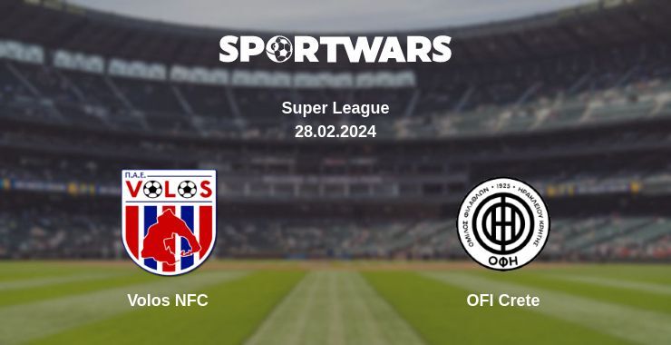 Volos NFC — OFI Crete watch online for free 28.02.2024