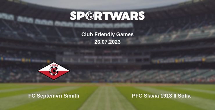 FC Septemvri Simitli — PFC Slavia 1913 II Sofia watch online for free 26.07.2023