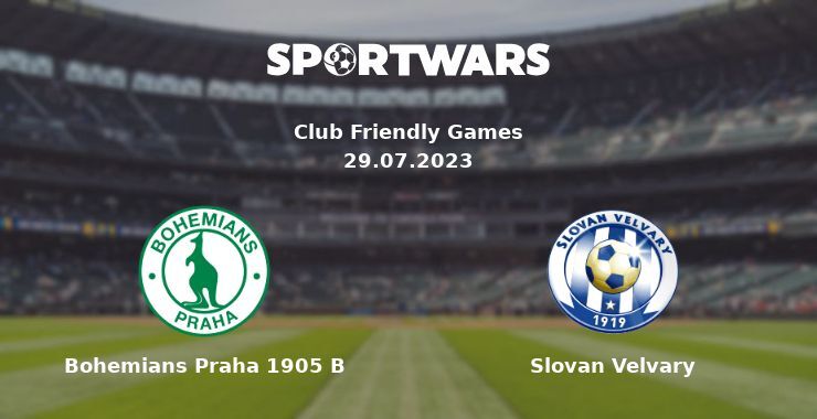 Bohemians Praha 1905 B — Slovan Velvary watch online for free 29.07.2023