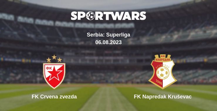 FK Crvena zvezda — FK Napredak Kruševac watch online for free 06.08.2023