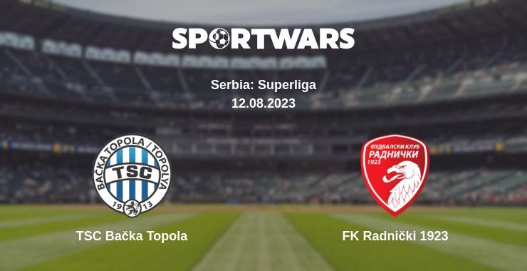 TSC Bačka Topola — FK Radnički 1923 watch online for free 12.08.2023