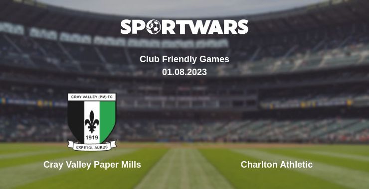 Cray Valley Paper Mills — Charlton Athletic watch online for free 01.08.2023