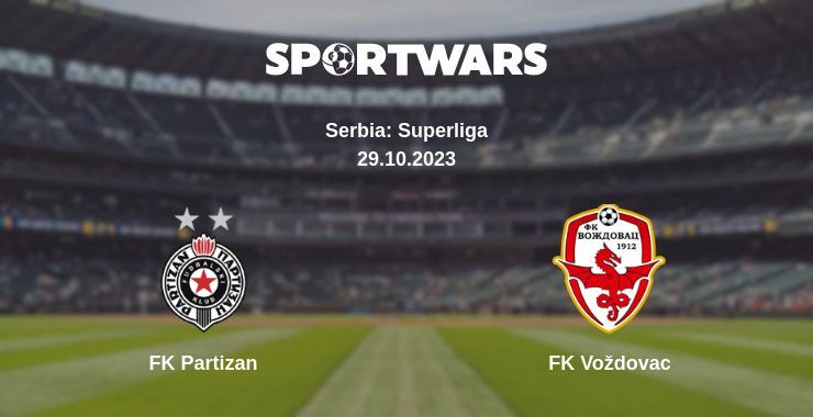 FK Partizan — FK Voždovac watch online for free 29.10.2023