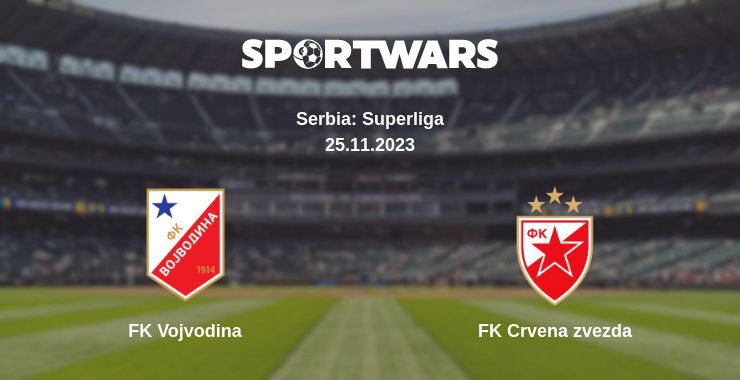 FK Vojvodina — FK Crvena zvezda watch online for free 25.11.2023