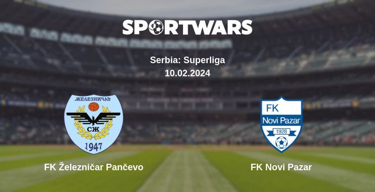 FK Železničar Pančevo — FK Novi Pazar watch online for free 10.02.2024