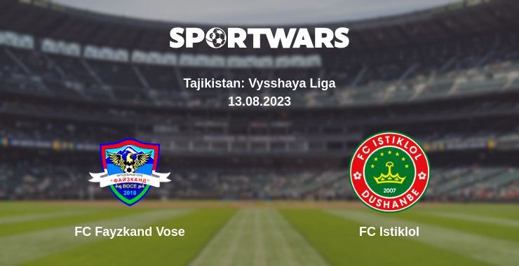 FC Fayzkand Vose — FC Istiklol watch online for free 13.08.2023