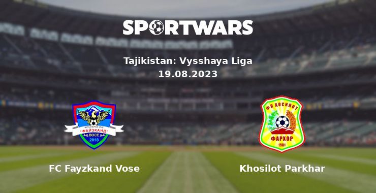 FC Fayzkand Vose — Khosilot Parkhar watch online for free 19.08.2023