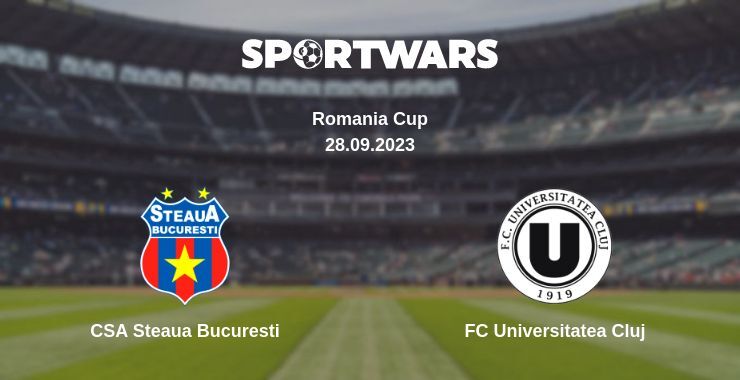 CSA Steaua Bucuresti — FC Universitatea Cluj watch online for free 28.09.2023