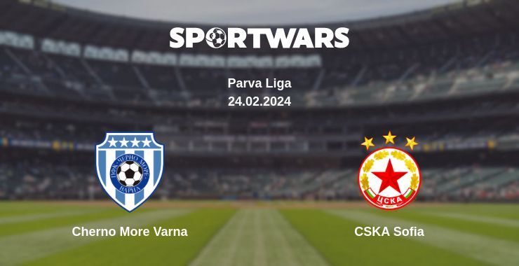 Cherno More Varna — CSKA Sofia watch online for free 24.02.2024