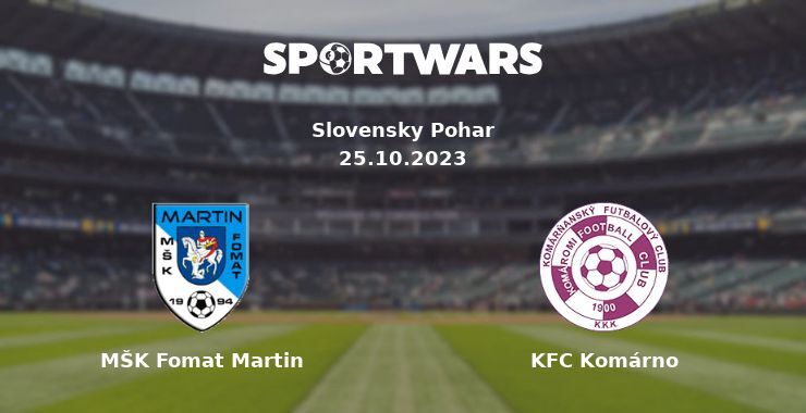 MŠK Fomat Martin — KFC Komárno watch online for free 25.10.2023