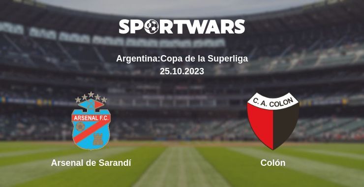 Arsenal de Sarandí — Colón watch online for free 25.10.2023