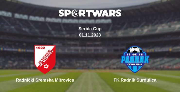 Result of the Radnički Sremska Mitrovica — FK Radnik Surdulica match, 01.11.2023