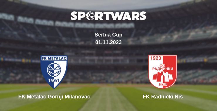 Result of the FK Metalac Gornji Milanovac — FK Radnički Niš match, 01.11.2023