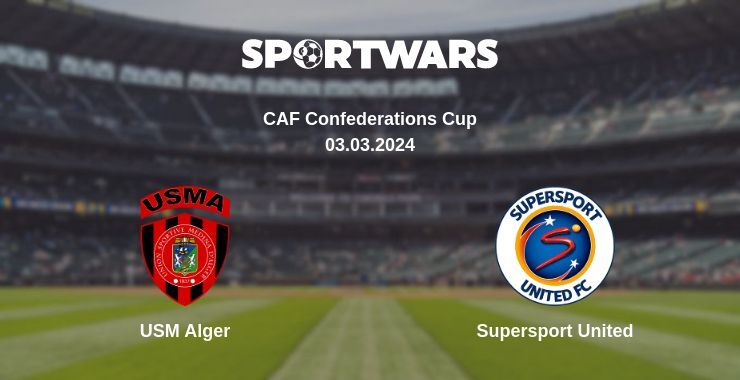 USM Alger — Supersport United watch online for free 03.03.2024