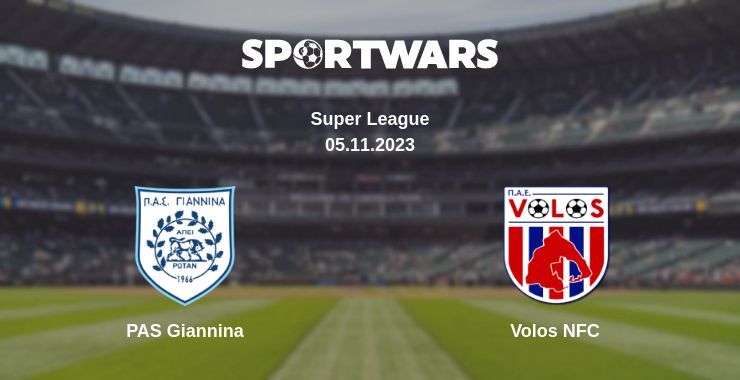 PAS Giannina — Volos NFC watch online for free 05.11.2023