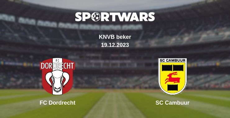 FC Dordrecht — SC Cambuur watch online for free 19.12.2023