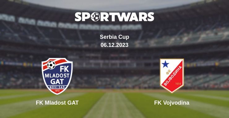 Result of the FK Mladost GAT — FK Vojvodina match, 06.12.2023