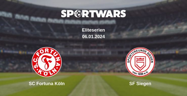 SC Fortuna Köln — SF Siegen watch online for free 06.01.2024