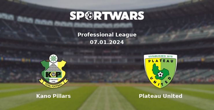 Kano Pillars — Plateau United watch online for free 07.01.2024