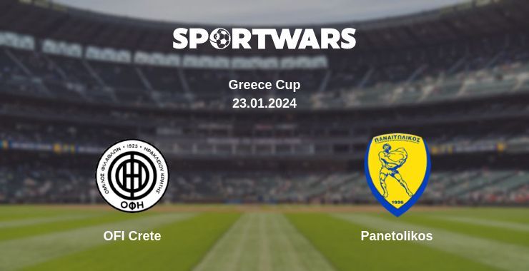 OFI Crete — Panetolikos watch online for free 23.01.2024