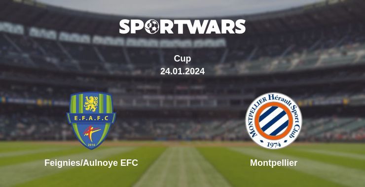 Result of the Feignies/Aulnoye EFC — Montpellier match, 24.01.2024