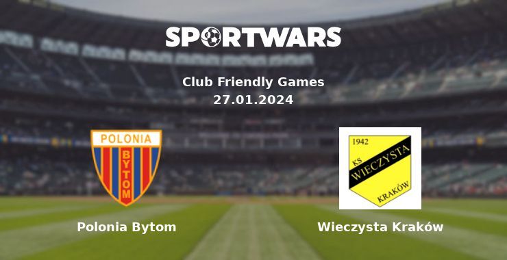 Polonia Bytom — Wieczysta Kraków watch online for free 27.01.2024