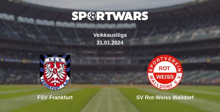 FSV Frankfurt — SV Rot-Weiss Walldorf watch online for free 31.01.2024