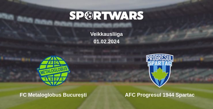 FC Metaloglobus Bucureşti — AFC Progresul 1944 Spartac watch online for free 01.02.2024