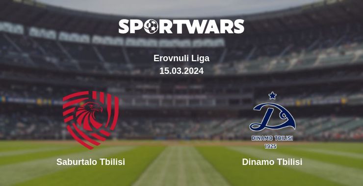 Saburtalo Tbilisi — Dinamo Tbilisi watch online broadcast, 15.03.2024