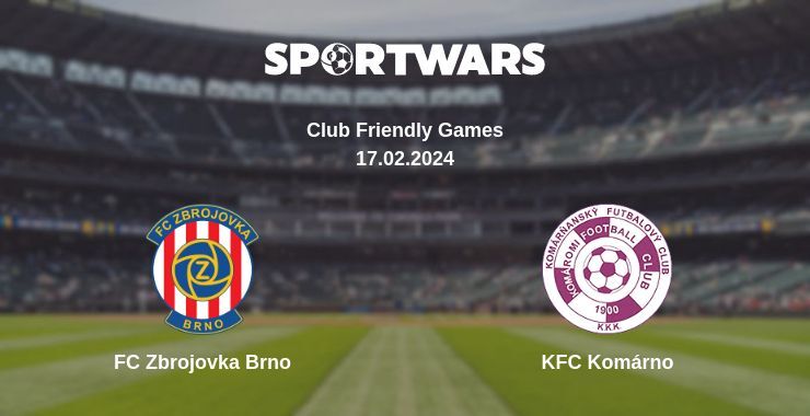 FC Zbrojovka Brno — KFC Komárno watch online for free 17.02.2024