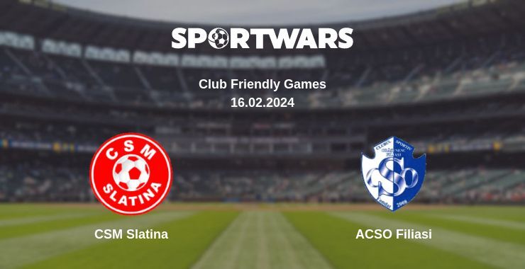 CSM Slatina — ACSO Filiasi watch online for free 16.02.2024