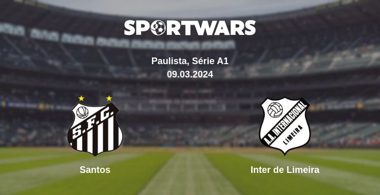 Result of the Santos — Inter de Limeira match, 09.03.2024