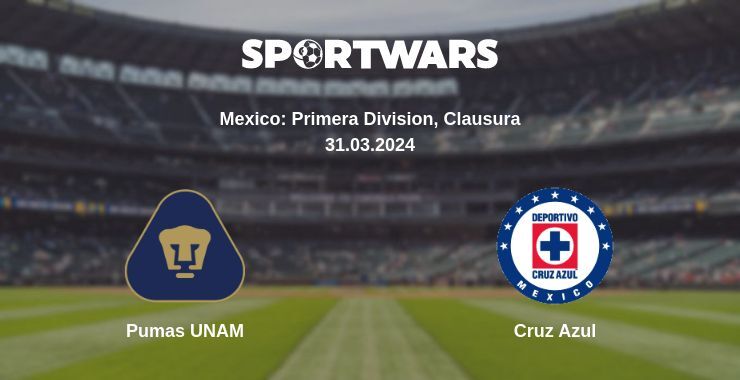 Pumas UNAM — Cruz Azul watch online for free 31.03.2024