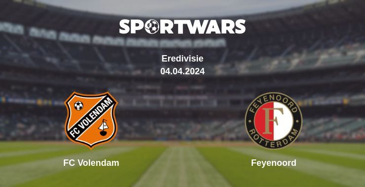 FC Volendam — Feyenoord watch online for free 04.04.2024