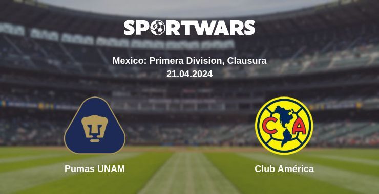 Result of the Pumas UNAM — Club América match, 21.04.2024