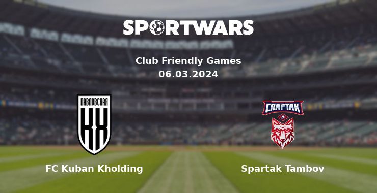 FC Kuban Kholding — Spartak Tambov watch online for free 06.03.2024