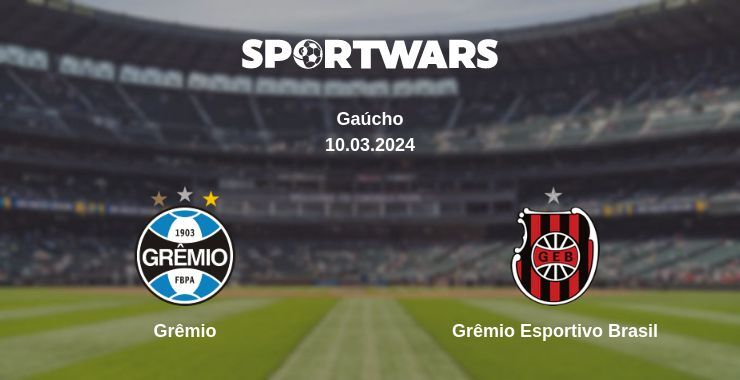 Result of the Grêmio — Grêmio Esportivo Brasil match, 10.03.2024