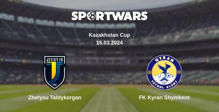 Zhetysu Taldykorgan — FK Kyran Shymkent watch online for free 16.03.2024