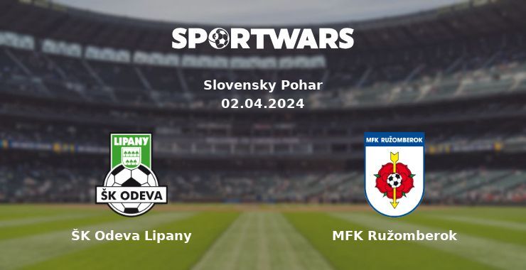 ŠK Odeva Lipany — MFK Ružomberok watch online for free 02.04.2024