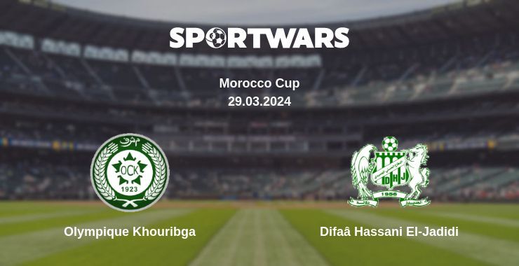 Result of the Olympique Khouribga — Difaâ Hassani El-Jadidi match, 29.03.2024