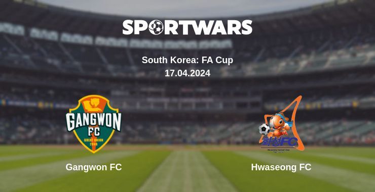 Result of the Gangwon FC — Hwaseong FC match, 17.04.2024