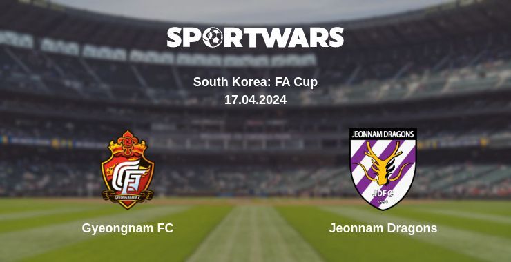 Result of the Gyeongnam FC — Jeonnam Dragons match, 17.04.2024